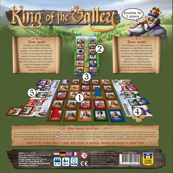 Weg Slapen Ziektecijfers The Game Master - Bordspel King of the Valley